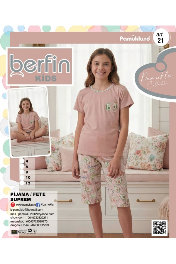 Pijama Copii Fetite Berfin - Capri - 21