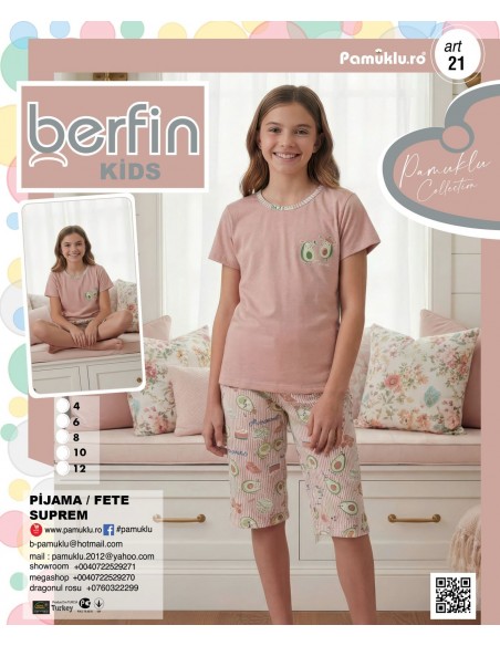 Pijama Copii Fetite Berfin - Capri - 21