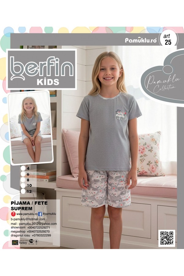 Pijama Copii Fetite Berfin - Capri - 25
