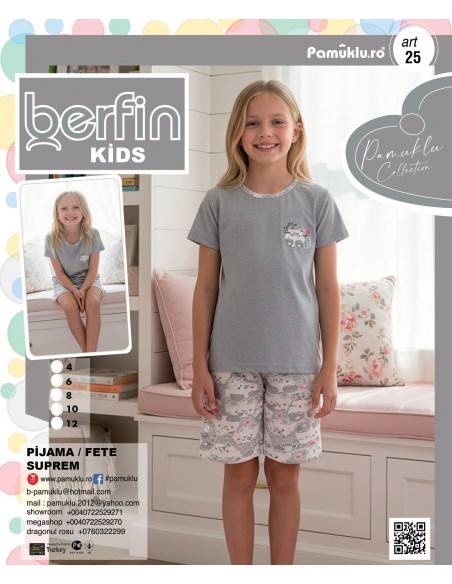 Pijama Copii Fetite Berfin - Capri - 25