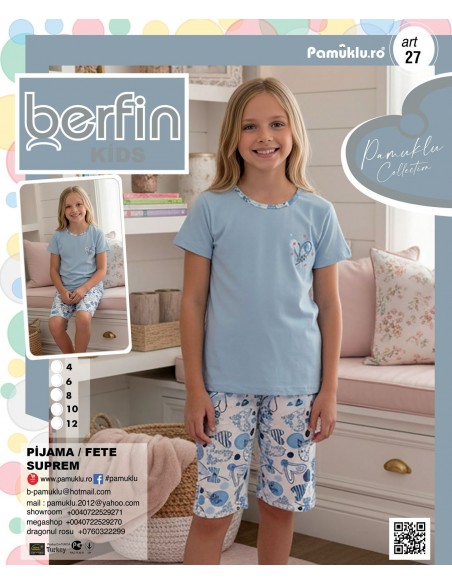 Pijama Copii Fetite Berfin - Capri - 27