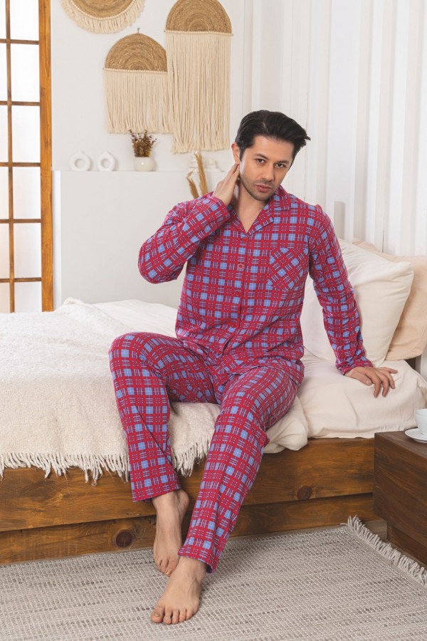 Pijama Barbat BAKI cu Nasturi - 253 2