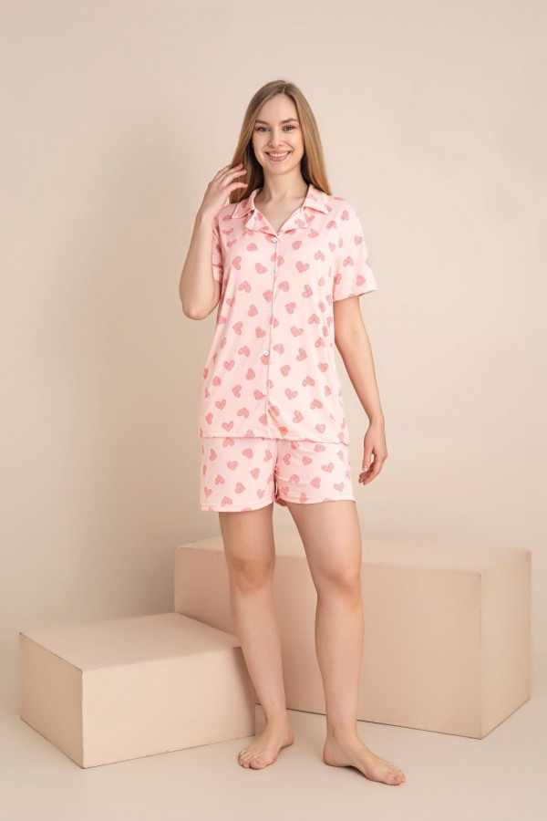 Pijama Dama Berfin Cu Nasturi - SHORT 5020