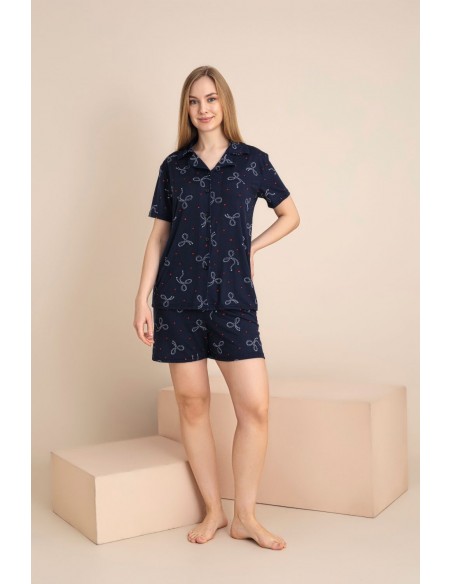 Pijama Dama Berfin Cu Nasturi - SHORT 5024