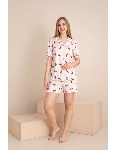 Pijama Dama Berfin Cu Nasturi - SHORT 5025