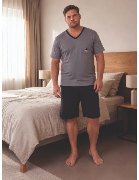 Pijama Barbat Berfin Capri Battal 4002