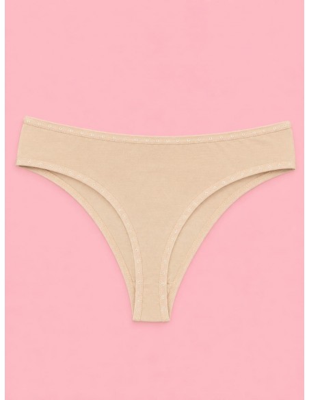 Tanga Dama Inimi Pamuklu- Bej
