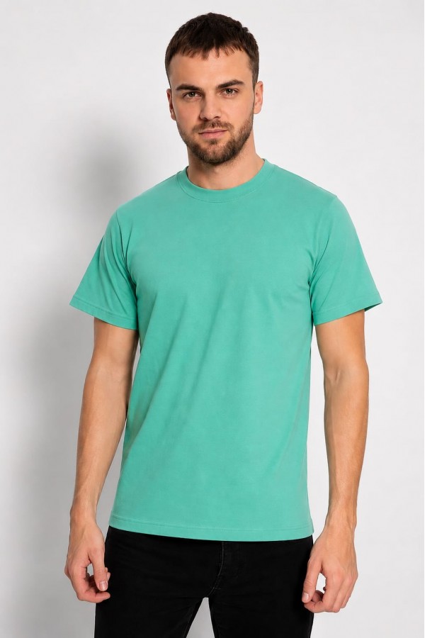 Tricou Barbat Suprem Verde-Turcuaz Engros