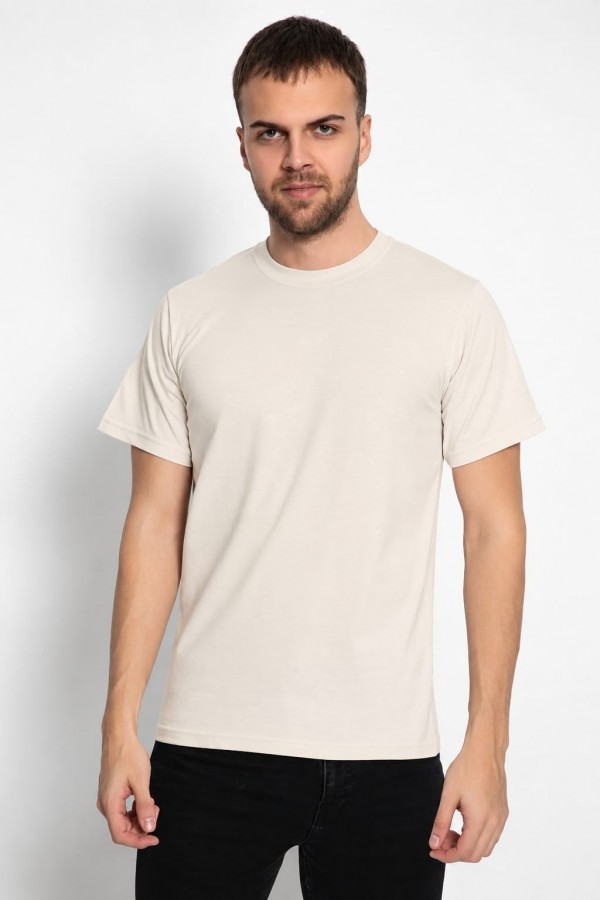 Tricou Barbat Suprem Bej Deschis Engros