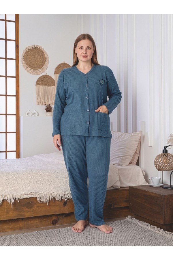 Pijama Dama Berfin Fitil Vatuit Batal Nasturi 2506