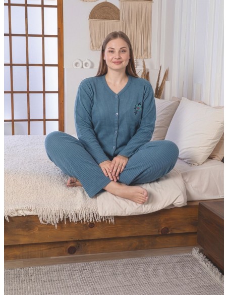Pijama Dama Berfin Fitil Vatuit Batal Nasturi 2506