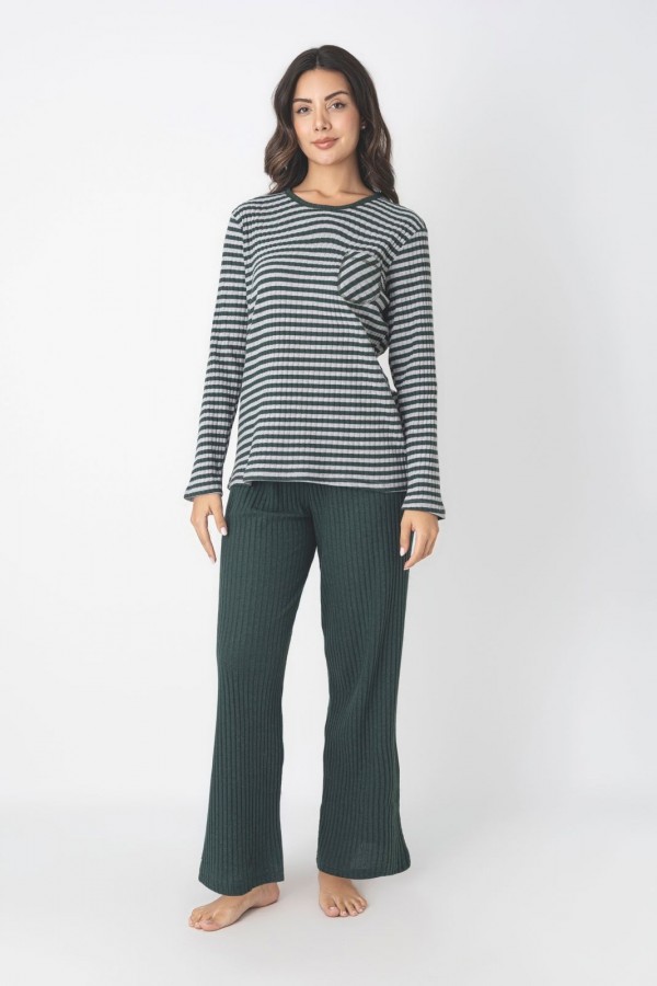 Pijama Dama Berfin Ribana Pantalon Drept 40