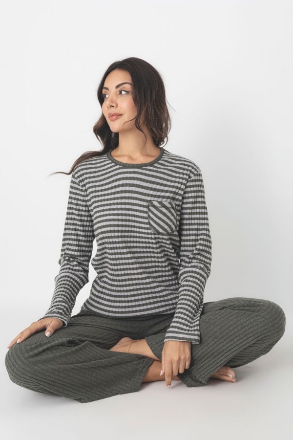 Pijama Dama Berfin Ribana Pantalon Drept 41 2