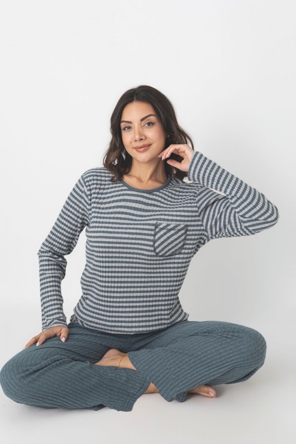 Pijama Dama Berfin Ribana Pantalon Drept 47 2