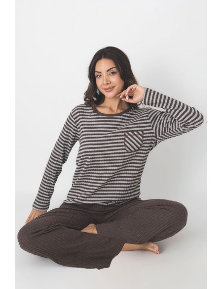 Pijama Dama Berfin Ribana Pantalon Drept 48