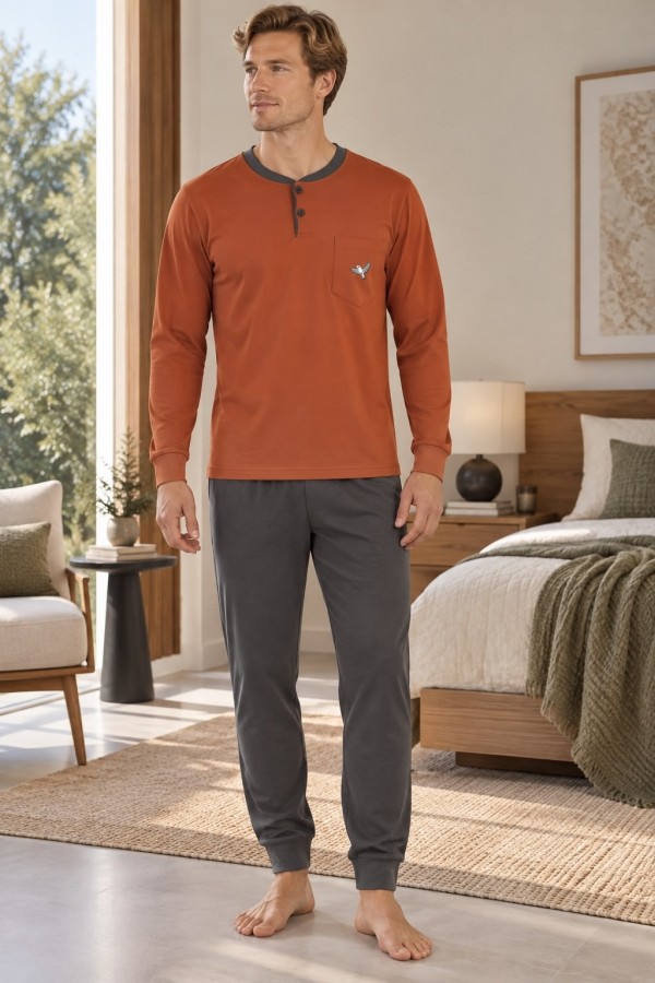 Pijama Barbat Interlok Berfin 157