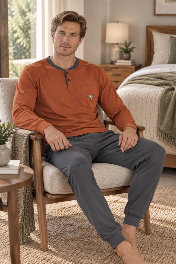 Pijama Barbat Interlok Berfin 157
