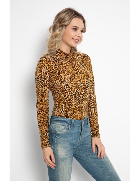 Body Leopard Maneca Lunga Pamuklu 09