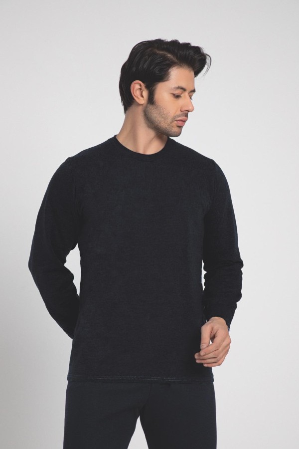 Bluze Barbat Corp Pamuklu Bleumarin