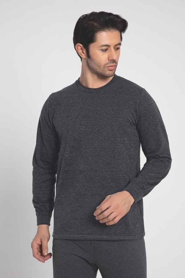 Bluze Barbat Corp Pamuklu Gri Inchis