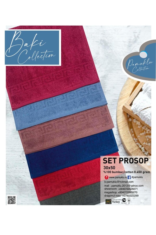 Prosop Pamuklu 30*50 cm Model Grec