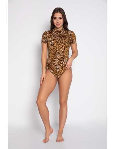 Body Leopard Maneca Scurta Pamuklu 04