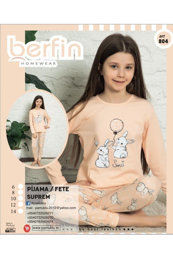 Pijama Copii Fetite Berfin 804