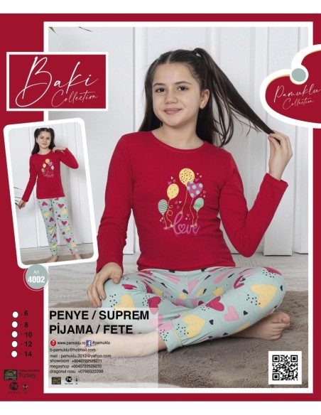 Pijama Copii Fete Penye 4002