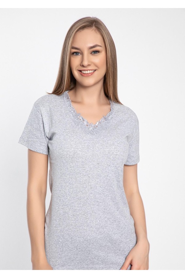 Tricou Dama Pamuklu GRI 2