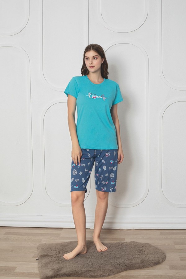 Pijama Dama Baki Capri 5016