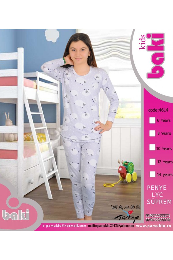 Pijama Copii Fetite Baki 4614