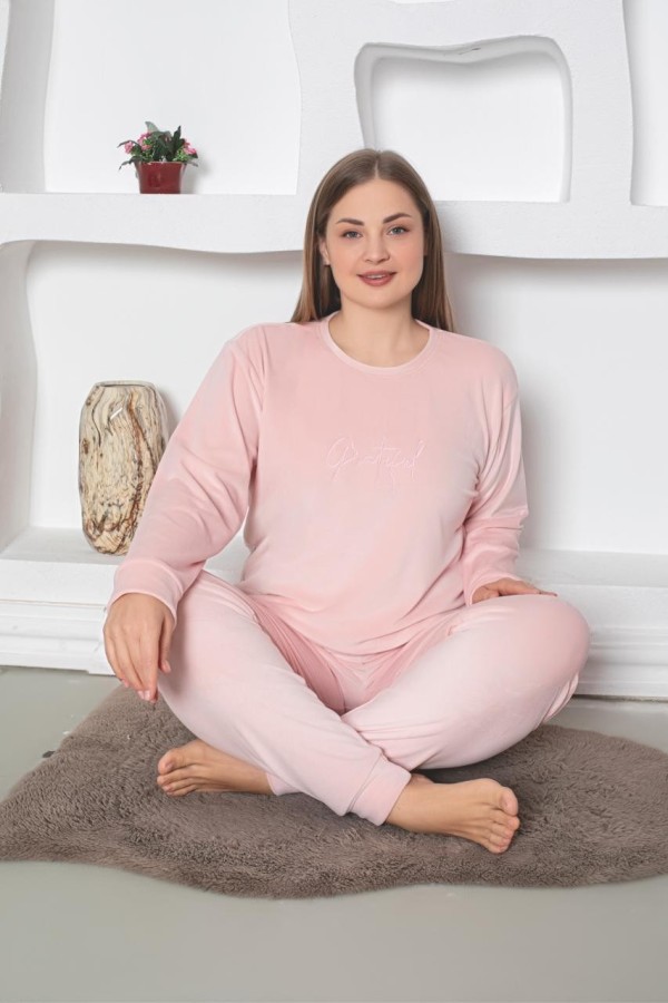 PIJAMA DAMA BAKI CATIFEA BATAL(XL,2XL,3XL) COD 91 2