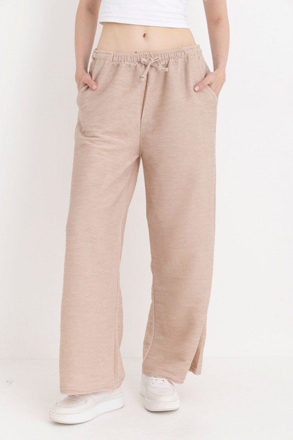 Pantaloni Dama Baki Largi Engros M1 Bej