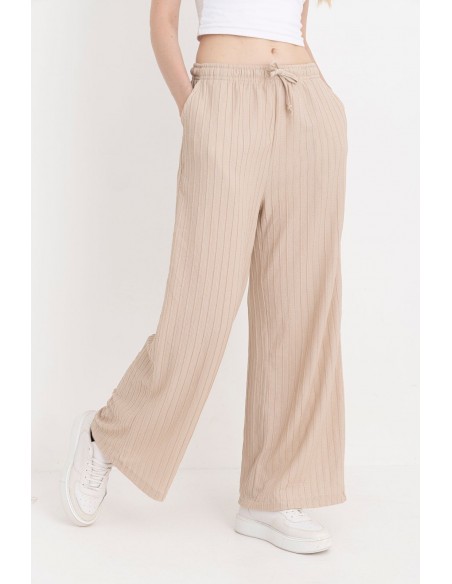 Pantaloni Dama Baki Largi Engros M2 Bej