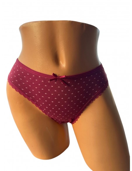 Chilot Dama Bikini Pamuklu Grena