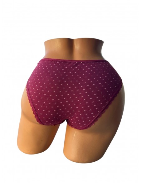 Chilot Dama Bikini Pamuklu Grena