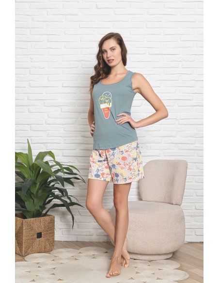 Pijama Dama Baki Short Maieu 907 Penye
