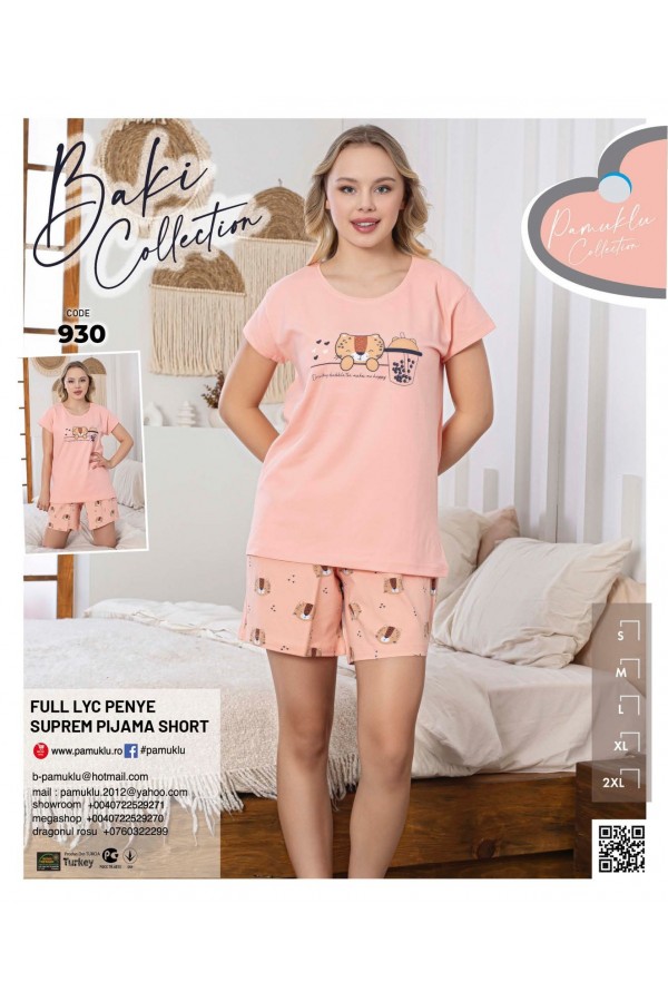Pijama Dama Baki Licra Short 930