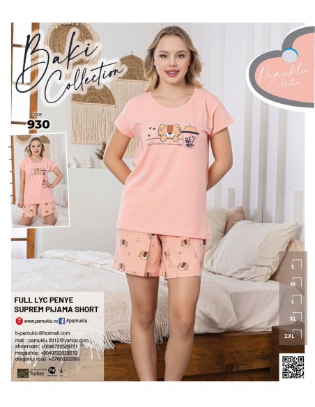 Pijama Dama Baki Licra Short 930