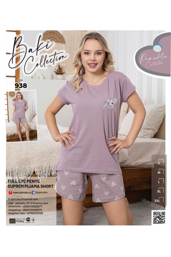 Pijama Dama Baki Licra Short 938