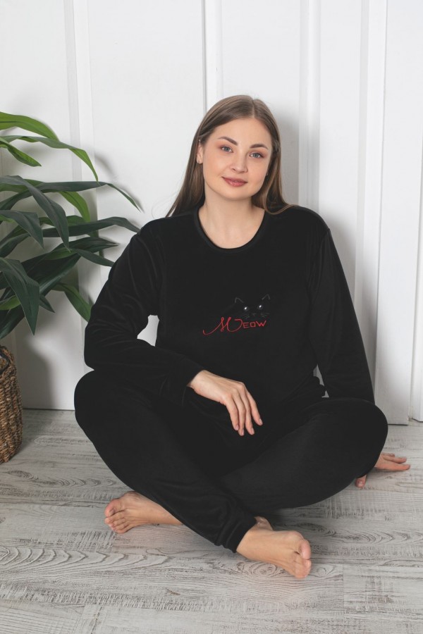 PIJAMA DAMA BAKI CATIFEA BATAL(XL,2XL,3XL) COD 102