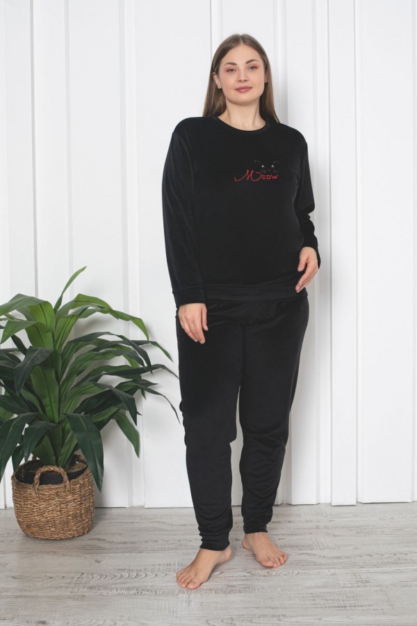 PIJAMA DAMA BAKI CATIFEA BATAL(XL,2XL,3XL) COD 102