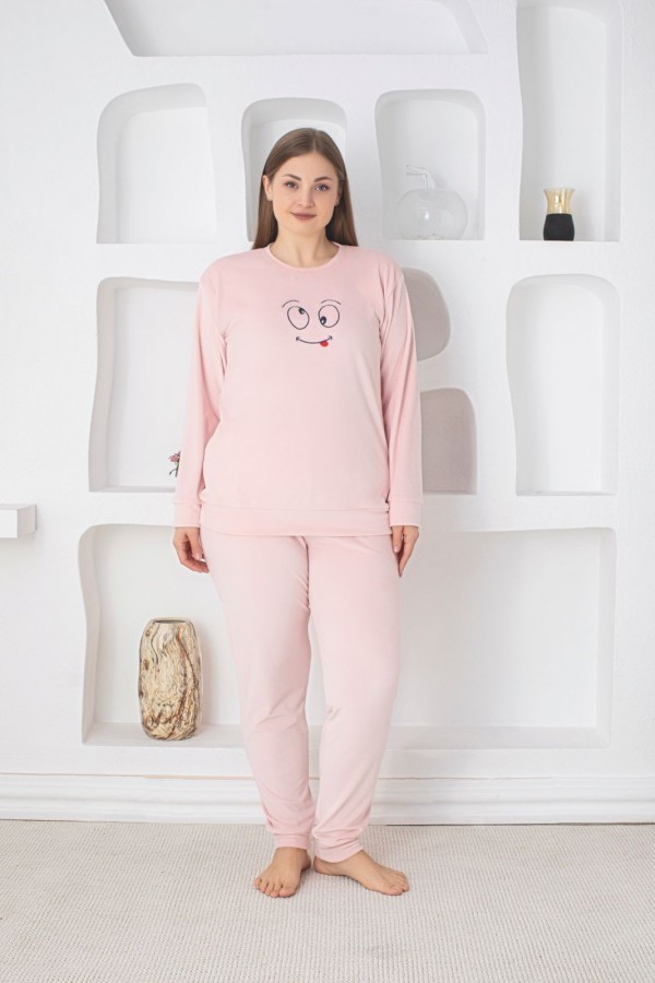 PIJAMA DAMA BAKI CATIFEA BATAL(XL,2XL,3XL) COD 105