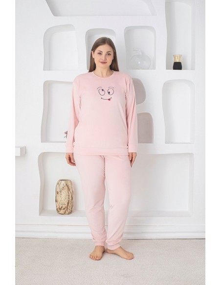 PIJAMA DAMA BAKI CATIFEA BATAL(XL,2XL,3XL) COD 105