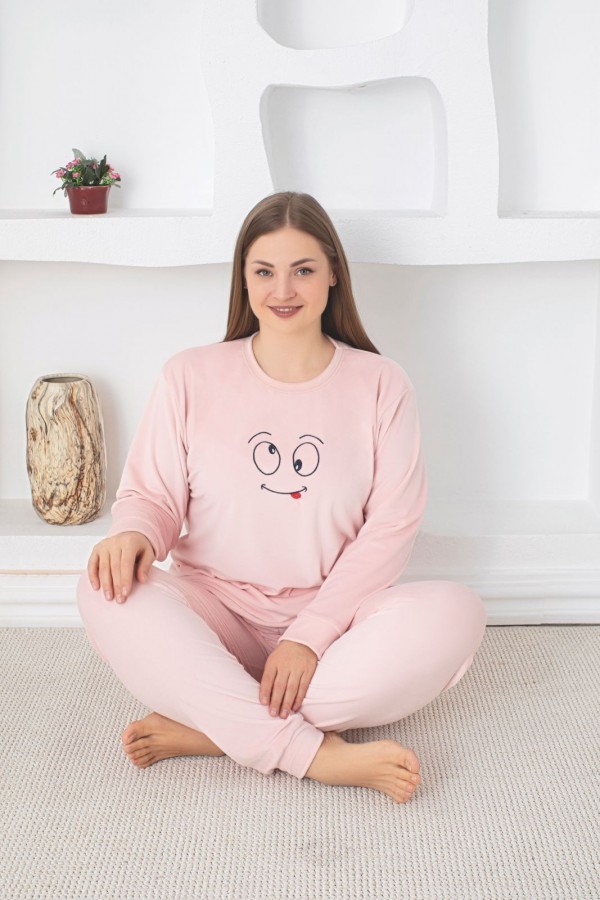 PIJAMA DAMA BAKI CATIFEA BATAL(XL,2XL,3XL) COD 105