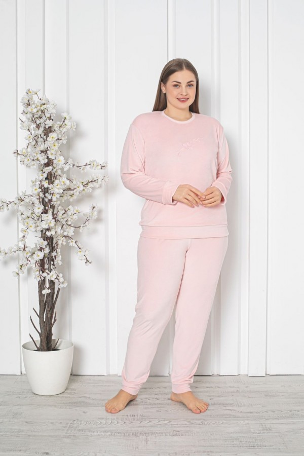 PIJAMA DAMA BAKI CATIFEA BATAL(XL,2XL,3XL) COD 109