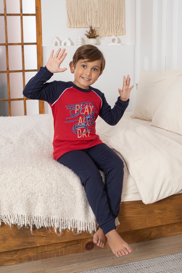 Pijama Copii Baieti Berfin Interlok 2 2