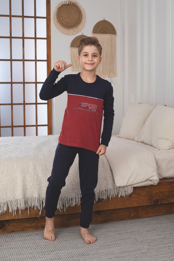 Pijama Copii Baieti Berfin Interlok 12