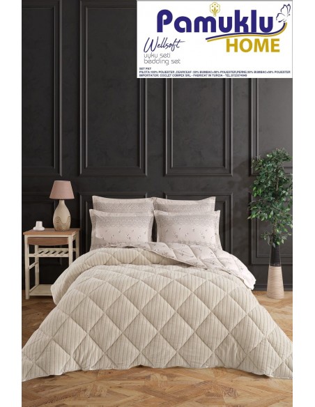 SET DE PAT COCOLINO PAMUKLU HOME BEJ