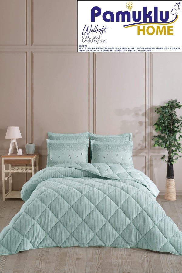 SET DE PAT COCOLINO PAMUKLU HOME VERDE